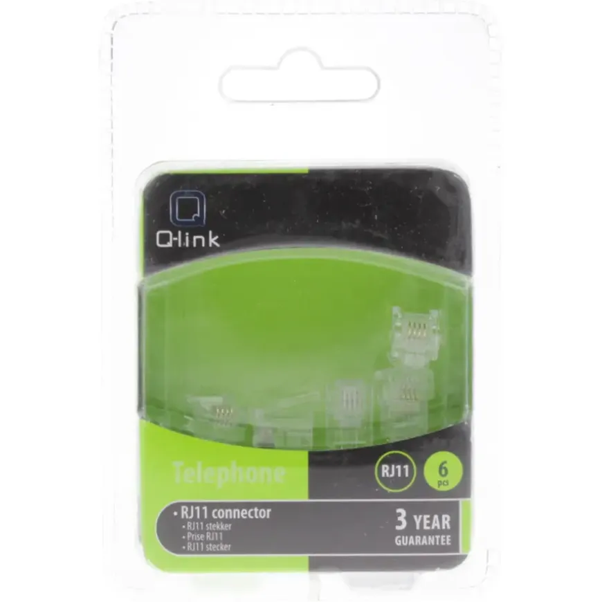 Q-Link Telefoon Plug Modulair 4-polig 6 Stuks