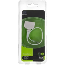 Q-Link telefoon splitter modulair ADSL wit