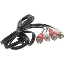 Q-Link tulp kabel 2RCA/2RCA male-male 1.5 meter rood/wit