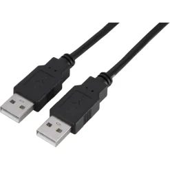 Q-Link USB kabel 2.0 USB-A male/male 2 meter zwart