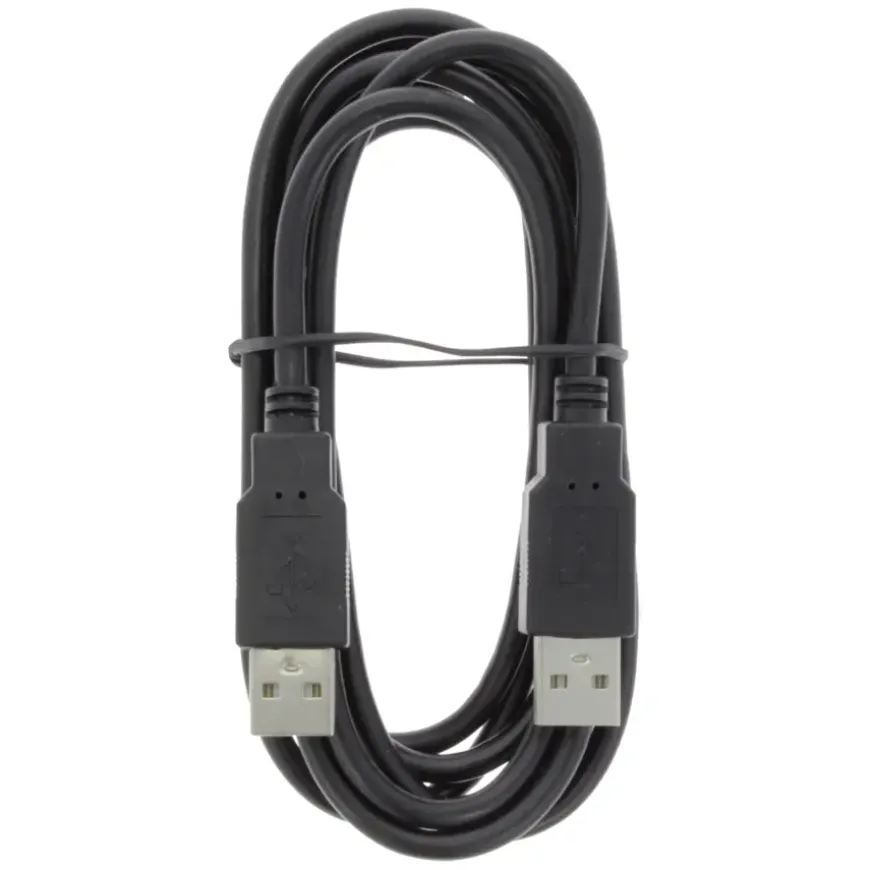 Q-Link USB kabel 2.0 USB-A male/male 2 meter zwart