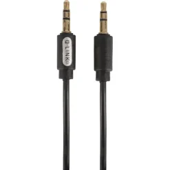 Q-Link verlengkabel stereo 3.5 mm male/male 1.5 meter zwart