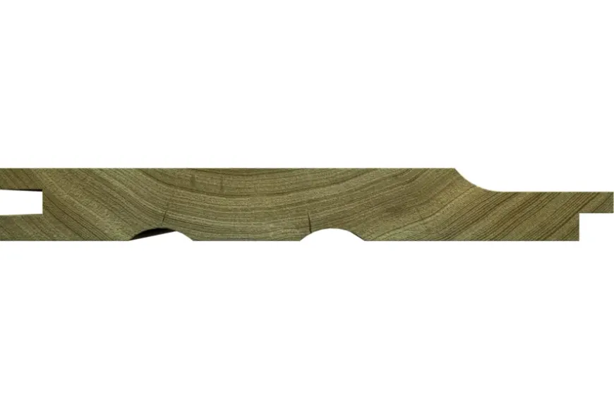 Rabatdeel vuren hout geschaafd 1,7 x 13,5 x 240 cm