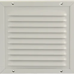 Renson opbouw schoepenrooster + kader + muggengaas 150x150 mm wit