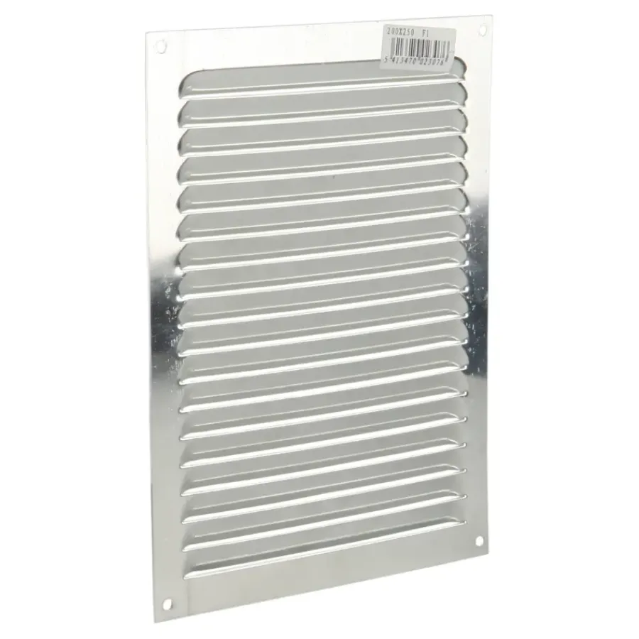 Renson ventilatierooster opbouw aluminium zilver 200x250 mm
