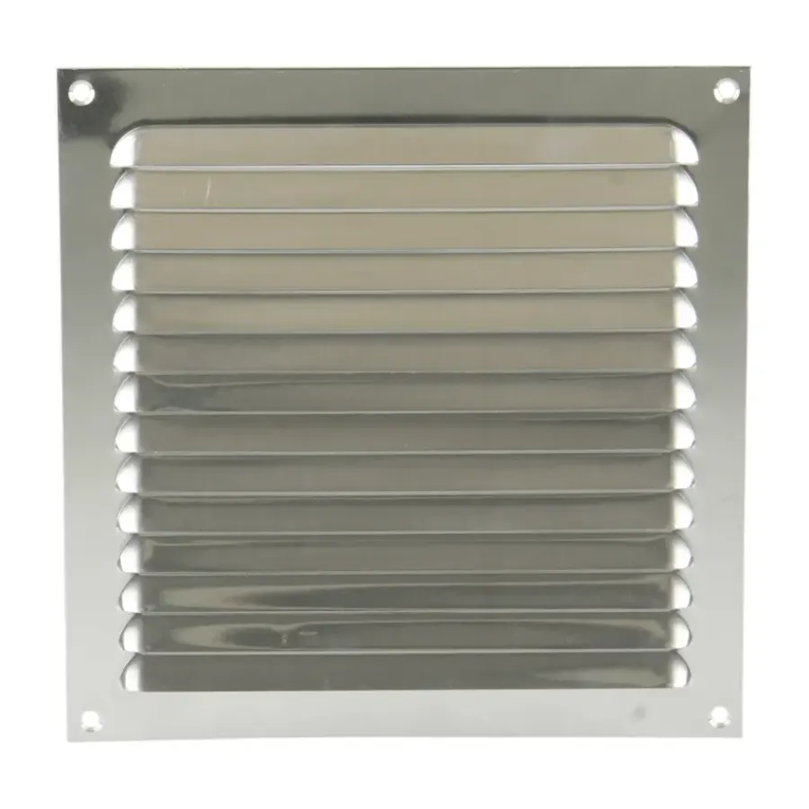 Renson ventilatierooster opbouw aluminium zilver 200x200 mm