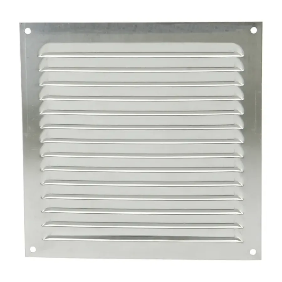 Renson ventilatierooster opbouw aluminium zilver 200x200 mm