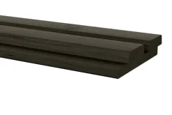 Rhombusprofiel vuren hout antraciet geschaafd 180 x 14,5 x 2,8 cm