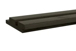 Rhombusprofiel vuren hout antraciet geschaafd 180 x 14,5 x 2,8 cm