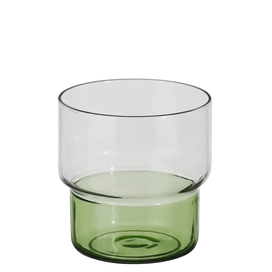 Geen Riga drinkglas groen - h8,5xd8cm