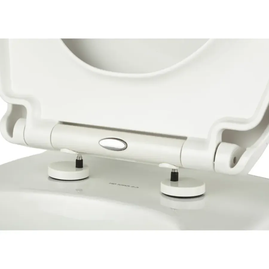 Geen Riga toiletbril thermoplast wit met softclose en quick release