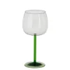Geen Riga wijnglas groen - h20xd9,5cm