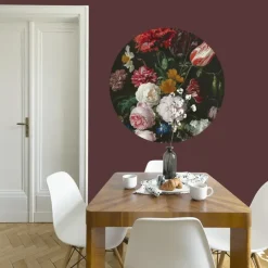 Art for the Home Ronde muursticker Nicky flowers (dessin 119180)