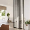 Roomdivider complete set zwart eiken 260x100 cm
