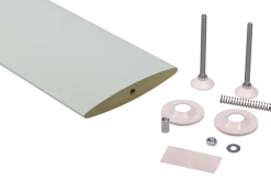 Roomdivider lamel ellips wit 18x240 cm 1 stuk