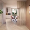 Roomdivider profiel recht 90° natuur eiken 2 stuks