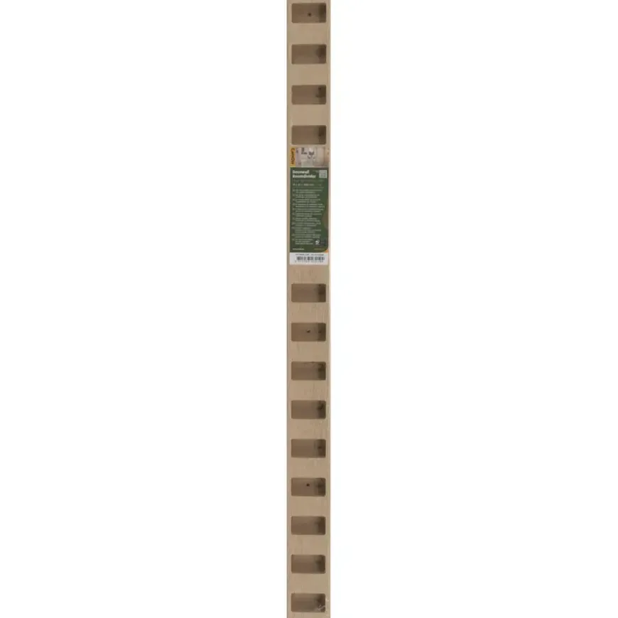 Roomdivider profiel recht 90° natuur eiken 2 stuks
