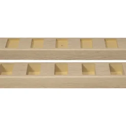 Roomdivider profiel recht 90° natuur eiken 2 stuks