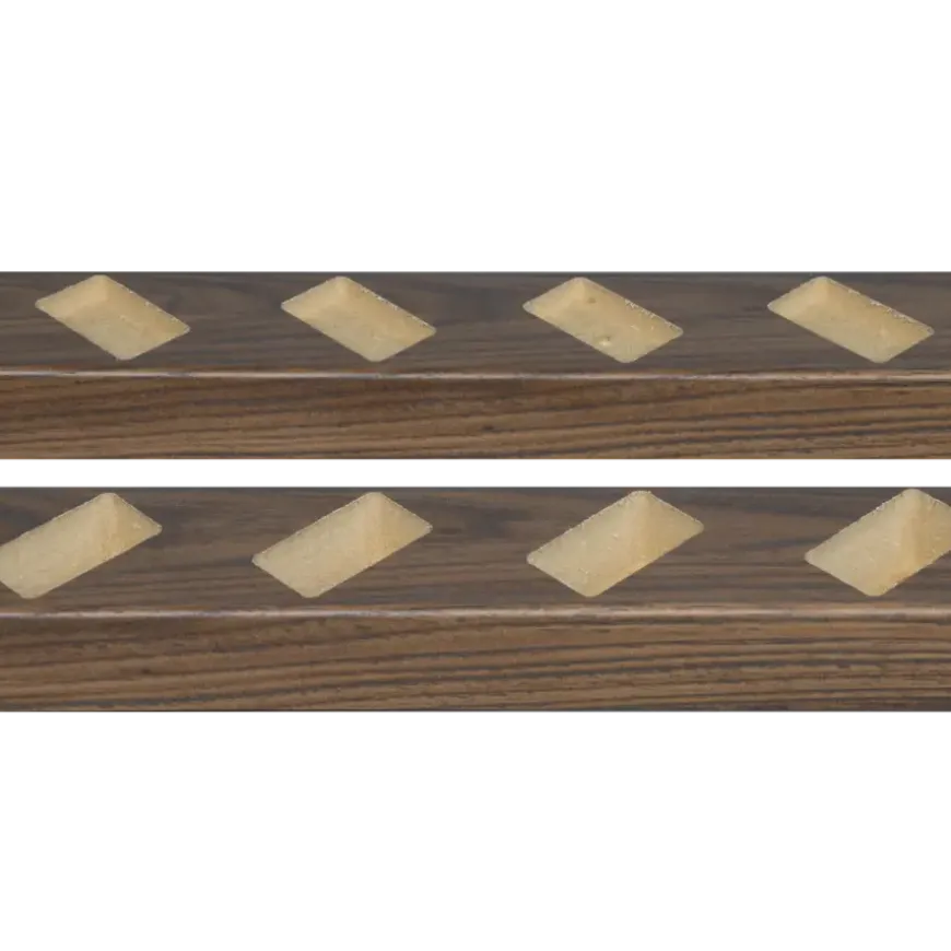 Roomdivider profiel schuin 45° walnoot 2 stuks