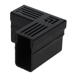 RS hoek voor afvoergoot zwart