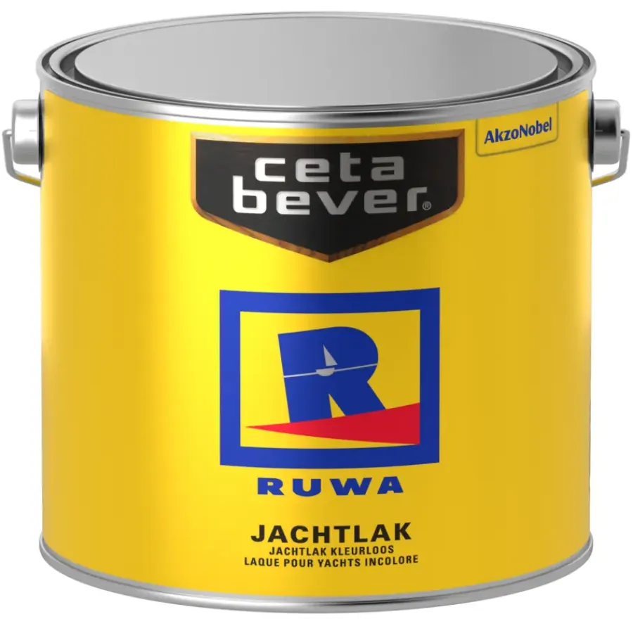 CetaBever Ruwa jachtlak hoogglans kleurloos 2,5 l
