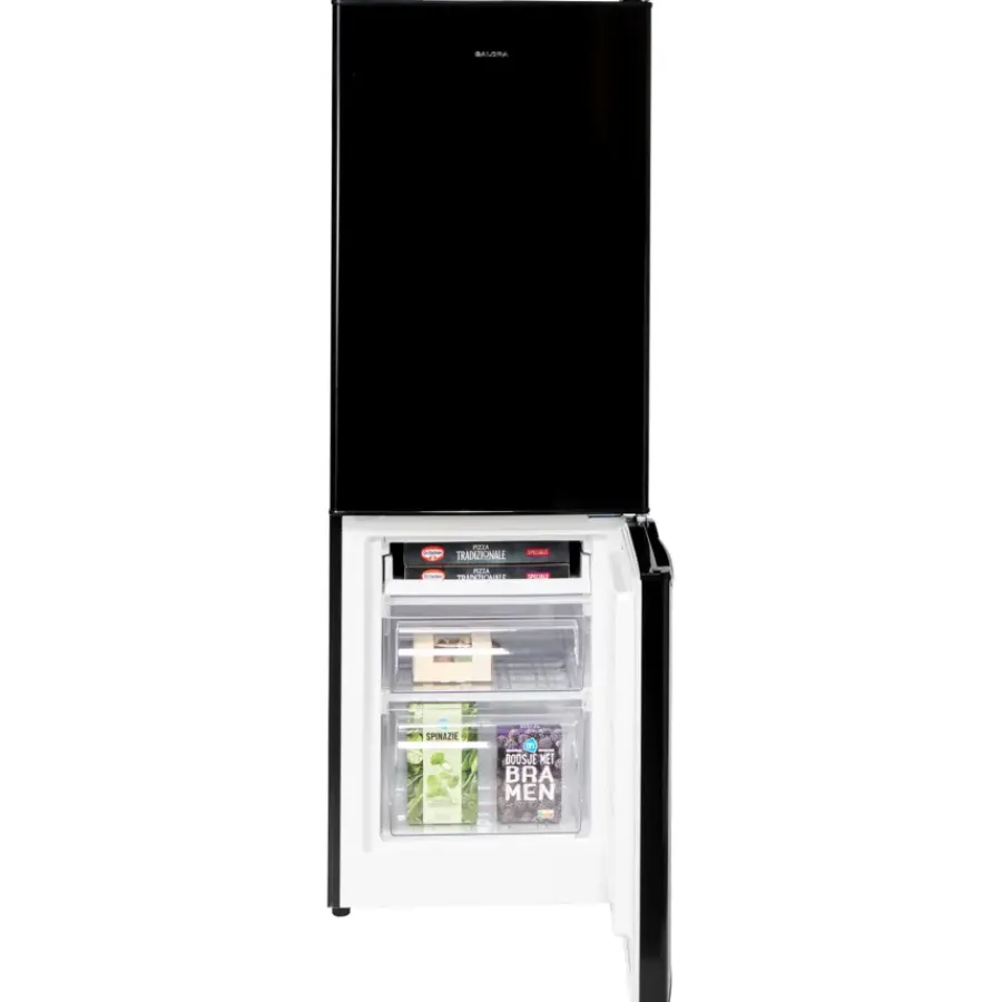 SALORA CFC1730B koel-vriescombinatie vrijstaand 173 liter zwart