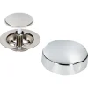 Sanivesk Afvoerplug Bad + Knop Chroom