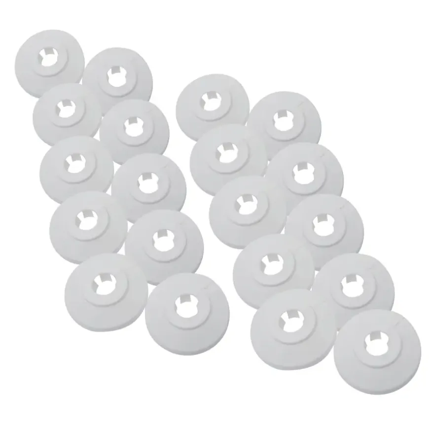 Sanivesk CV Buisrozet 22mm Wit 10 stuks
