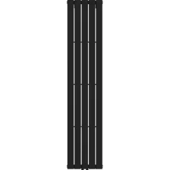 Sanivesk design radiator Negev zwart midden/onder aansluiting 180 x 37,6 cm