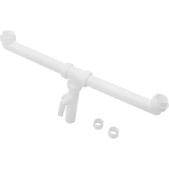 Sanivesk Duploafvoer Gelijk 6/4x40mm Wit