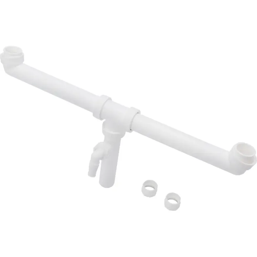 Sanivesk Duploafvoer Gelijk 6/4x40mm Wit