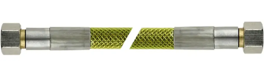 Sanivesk Flexibele Gasslangset RVS M24x1,5 125cm