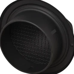 Sanivesk overdrukrooster dampkap bol inox zwart Ø125mm