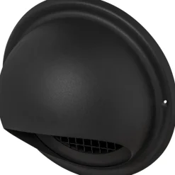 Sanivesk overdrukrooster dampkap bol inox zwart Ø100mm