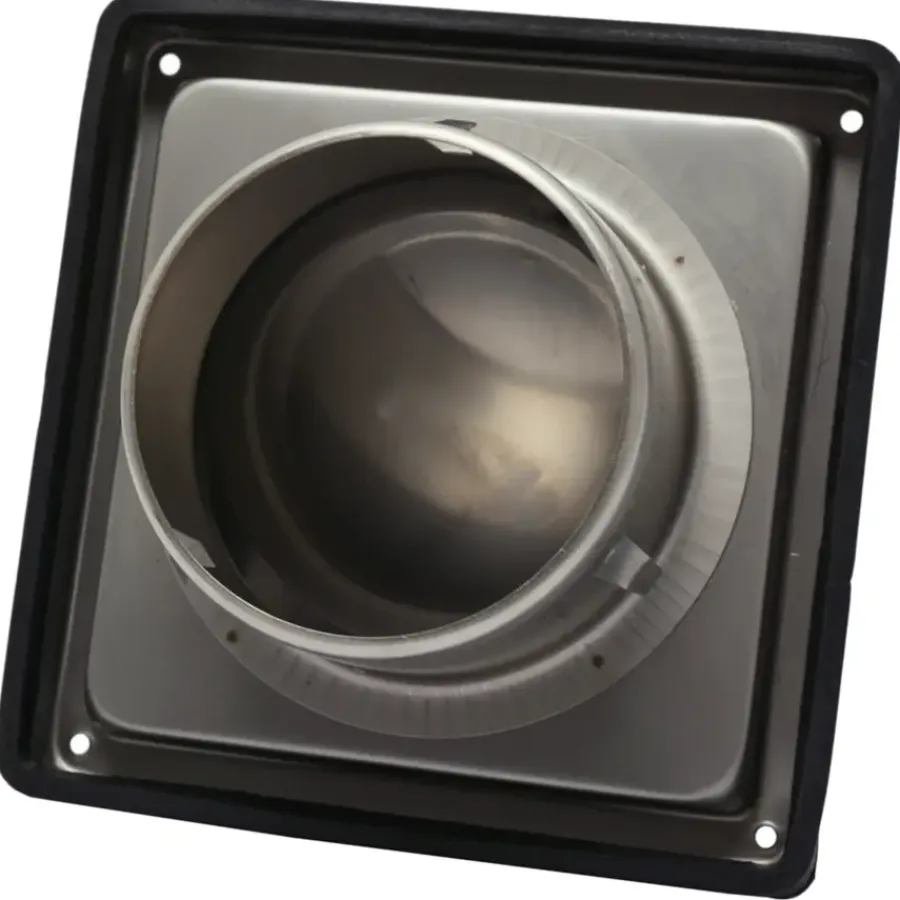 Sanivesk overdrukrooster met kap RVS Ø125 mm