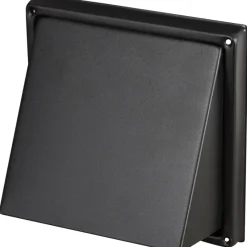 Sanivesk overdrukrooster met kap RVS zwart Ø 150 mm