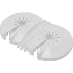 Sanivesk Rozet Dubbel 8-22mm Wit 2 stuks