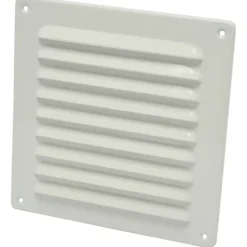 Sanivesk schoepenrooster aluminium wit 19,5x19,5 cm