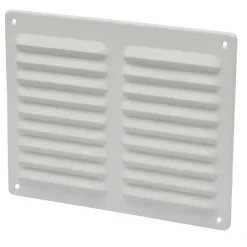 Sanivesk schoepenrooster aluminium wit 24,5x19,5 cm