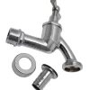 Sanivesk Tapkraan + Slangkoppeling 1/2"Mx3/4"M Chroom