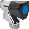 Sanivesk Wasmachinekraan 1/2"M Knop Zwart