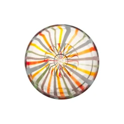 Geen Schaal glas multicolor 21x21x14,5cm