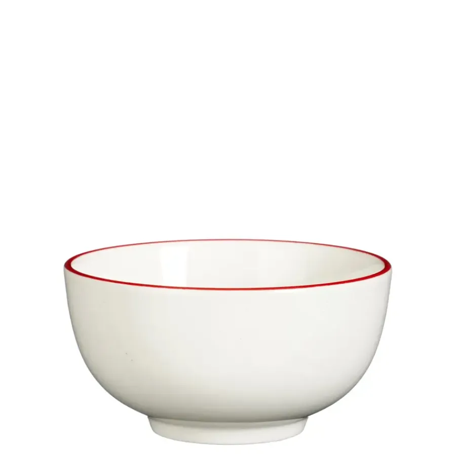 Geen Schaal hart rood - h6,5xd12,5cm