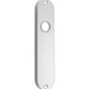 Schild voor klink blind ovaal aluminium