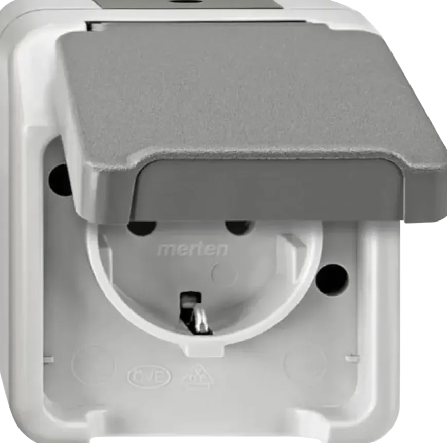 Schneider Electric Aquastar spatwaterdicht Stopcontact Enkel RA