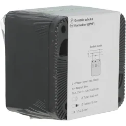 Schneider Electric Mureva Styl wandcontactdoos 1-voudig IP55 antraciet
