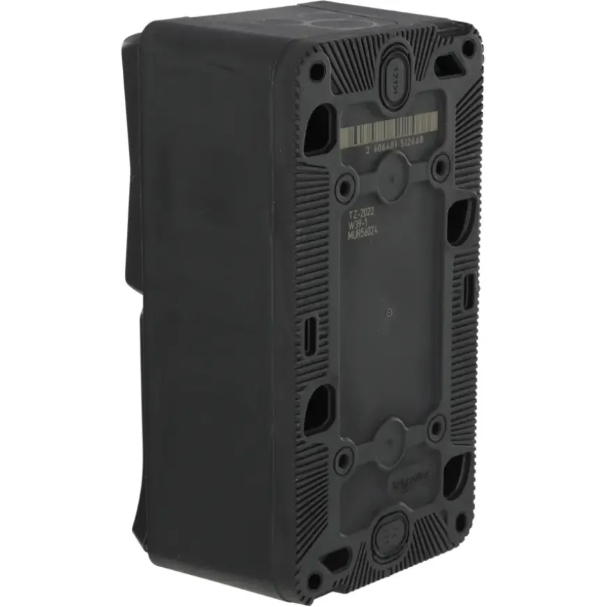 Schneider Electric Mureva Styl combinatie wandcontactdoos/wisselschakelaar IP55 antraciet
