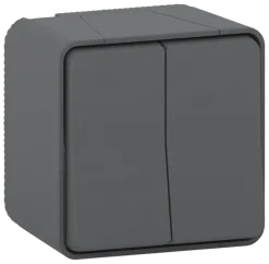 Schneider Electric Mureva Styl serieschakelaar IP55 antraciet
