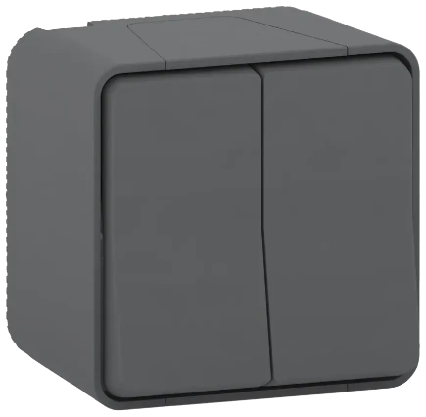 Schneider Electric Mureva Styl serieschakelaar IP55 antraciet