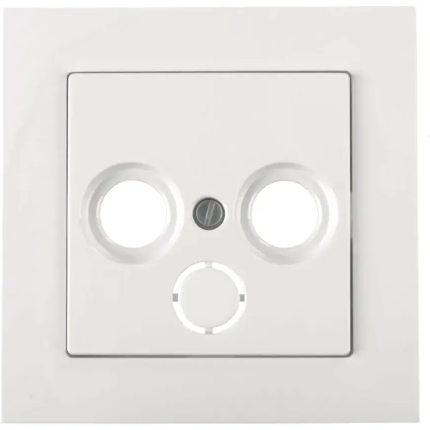 Schneider Merten System-M Centraalplaat Radio/TV Actief Wit